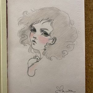 Clarissa Paiva original art drawing Rats